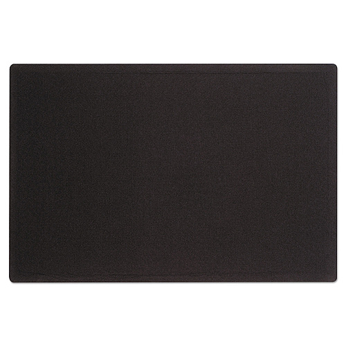 Quartet Oval Office Fabric Bulletin Board, 36 x 24, Black Surface (7683BK)