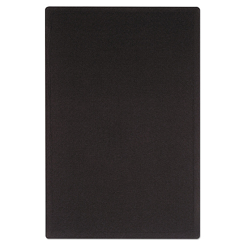 Quartet Oval Office Fabric Board, 48 x 36, Black Surface (7684BK)