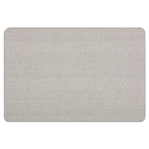 Quartet Oval Office Fabric Board, 36 x 24, Gray Surface (7683G)