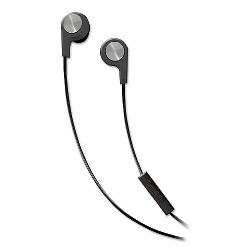 Maxell B-13 Bass Earbuds with Microphone, 52" Cord, Black (199621)