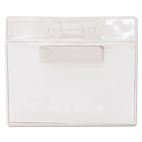 Advantus Magnetic-Style Name Badge Kits, Horizontal, Clear 4.5" x 3.25" Holder, 4.13" x 3" Insert, 20/Pack (97071)