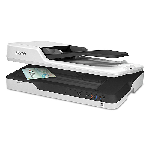 Epson WorkForce DS-1630 Flatbed Color Document Scanner, 1200 dpi Optical Resolution, 50-Sheet Duplex Auto Document Feeder (B11B239201)