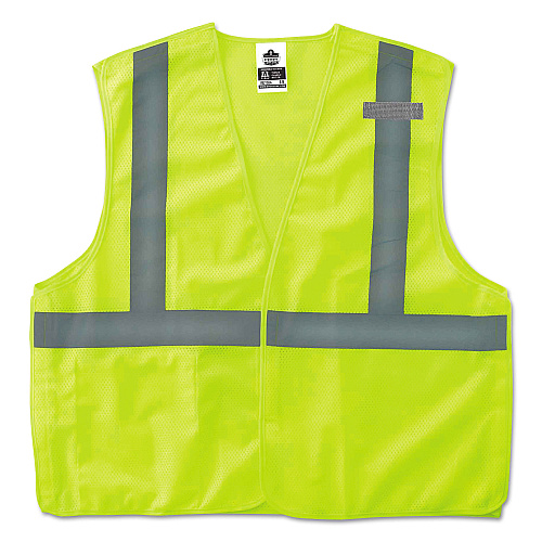 ergodyne GloWear 8215BA Type R Class 2 Econo Breakaway Mesh Safety Vest, 4X-Large to 5X-Large, Lime (21079)