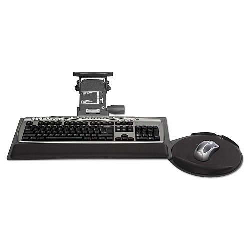 Kelly Computer Supply Leverless Lift N Lock Keyboard Tray, 19w x 10d, Black (69575)