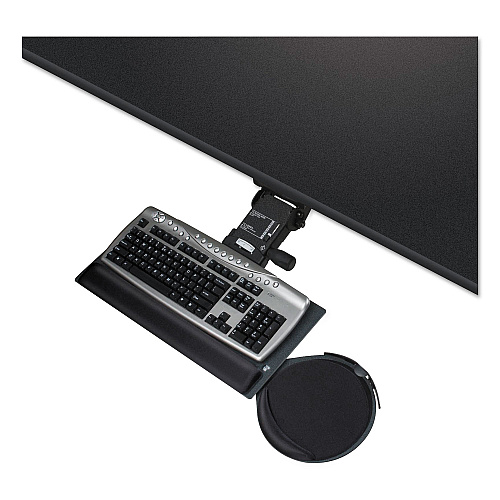 Kelly Computer Supply Leverless Lift N Lock Keyboard Tray, 19w x 10d, Black (69575)