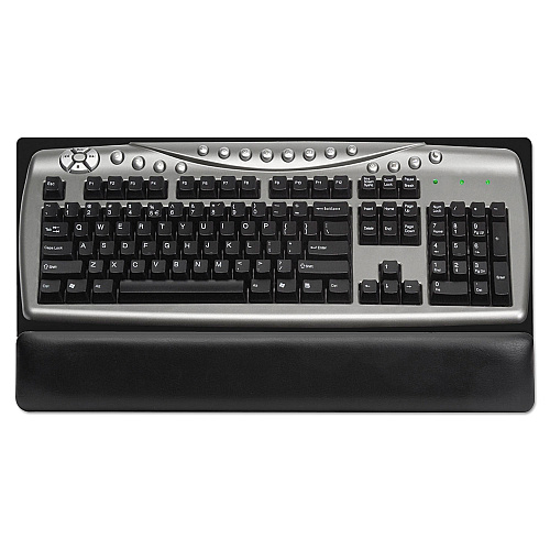Kelly Computer Supply Soft Backed Keyboard Wrist Rest, 19 x 10, Black (02306)