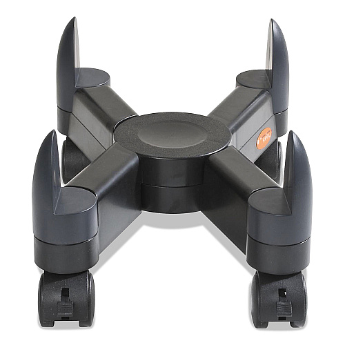 Kelly Computer Supply Computer Stand with Locking Wheels, Supports 40 lb, 3 x 16.5 x 4.5, Black (10870)