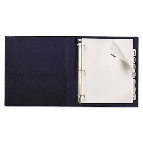 Avery Big Tab Printable White Label Tab Dividers, 8-Tab, 11 x 8.5, White, 20 Sets (14435)