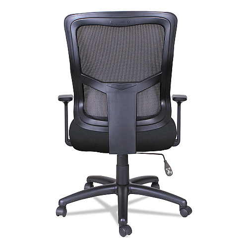 Alera Elusion II Series Mesh Mid-Back Swivel/Tilt Chair, Supports Up to 275 lb, 18.11" to 21.77" Seat Height, Black (ALEELT4214B)