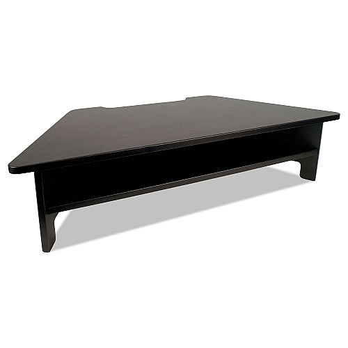 Victor High Rise Collection Monitor Stand, 27 x 11 1/2 x 6 1/2-7 1/2, Black (DC050)