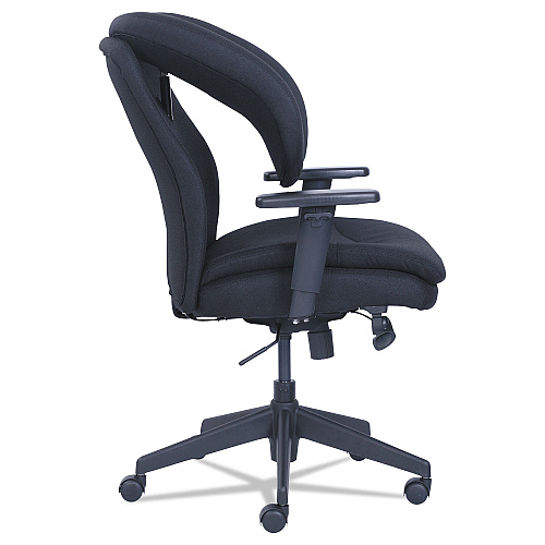 SertaPedic Cosset Ergonomic Task Chair, Supports Up to 275 lb, 19.5" to 22.5" Seat Height, Black (48967A)