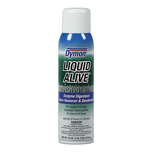 Dymon LIQUID ALIVE Carpet Cleaner/Deodorizer, 20 oz Aerosol Spray, 12/Carton (33420)