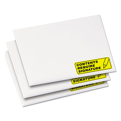 Avery High-Visibility Permanent Laser ID Labels, 1 x 2.63, Neon Yellow, 750/Pack (5972)
