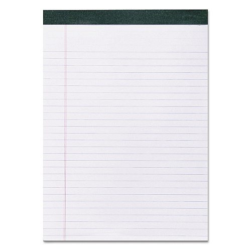 Roaring Spring Recycled Legal Pad, Wide/Legal Rule, 40 White 8.5 x 11 Sheets, Dozen (74713)