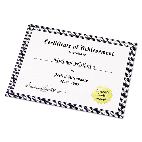Avery Printable Gold Foil Seals, 2" dia, Gold, 4/Sheet, 11 Sheets/Pack, (5868) (05868)