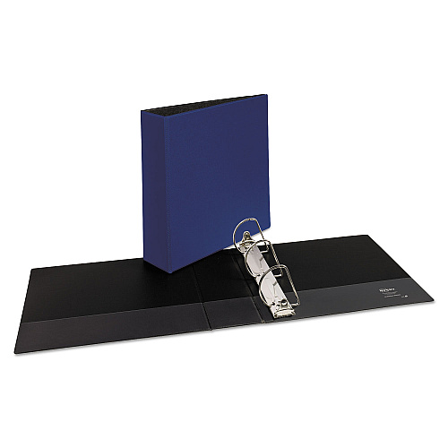 Avery Durable Non-View Binder with DuraHinge and Slant Rings, 3 Rings, 3" Capacity, 11 x 8.5, Blue (27651)
