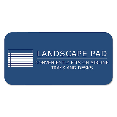 Roaring Spring WIDE Landscape Format Writing Pad, Unpunched with Standard Back, Medium/College Rule, 40 Canary-Yellow 11 x 9.5 Sheets (74501)