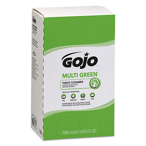GOJO MULTI GREEN Hand Cleaner Refill, Citrus Scent, 2,000 mL, 4/Carton (7265)