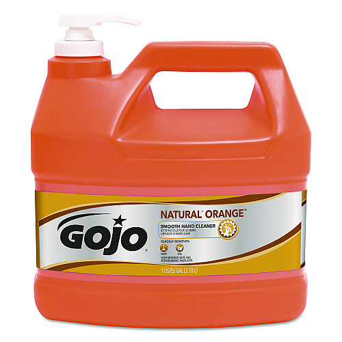 GOJO NATURAL ORANGE Smooth Hand Cleaner, Citrus Scent, 1 gal, 4/Carton (094504)