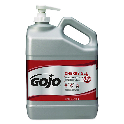 GOJO Cherry Gel Pumice Hand Cleaner, Cherry Scent, 1 gal, 2/Carton (235802)