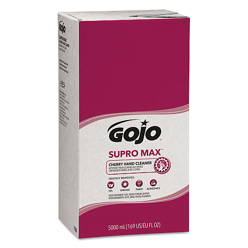 GOJO SUPRO MAX Hand Cleaner Refill, Cherry Scent, 5,000 mL, 2/Carton (758202)