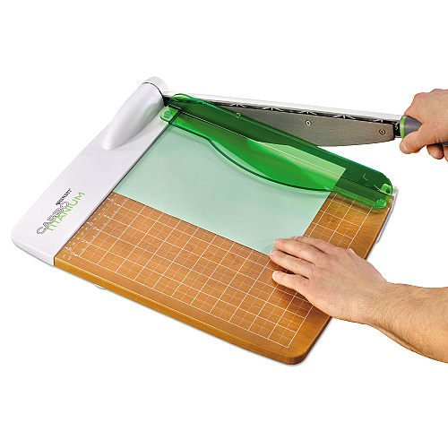 Westcott CarboTitanium Guillotine Paper Trimmer, 30 Sheets, 12" Cut Length, Metal/Wood Composite Base, 14 x 22 (16717)