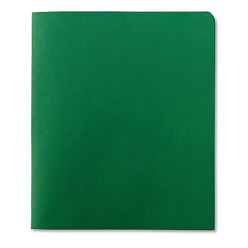 Smead Two-Pocket Folder, Textured Paper, 100-Sheet Capacity, 11 x 8.5, Green, 25/Box (87855)