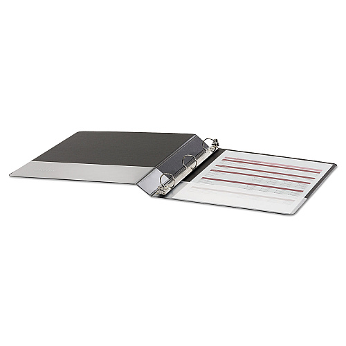 Universal Economy Round Ring View Binder, 3 Rings, 1" Capacity, 11 x 8.5, Black (UNV20961)