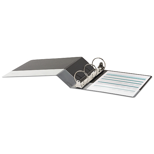 Universal Economy Non-View Round Ring Binder, 3 Rings, 3" Capacity, 11 x 8.5, Black (UNV30407)