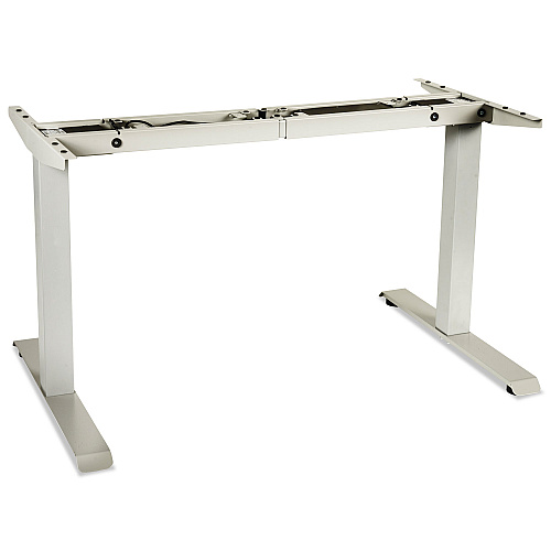 Alera AdaptivErgo Sit-Stand Two-Stage Electric Height-Adjustable Table Base, 48.06" x 24.35" x 27.5" to 47.2", Gray (ALEHT2SSG)