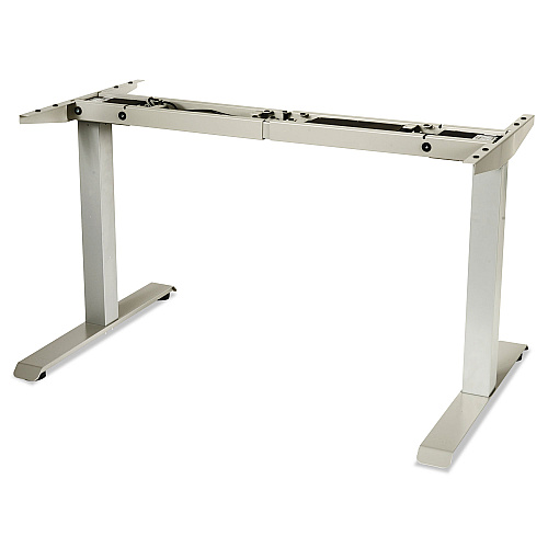 Alera AdaptivErgo Sit-Stand Two-Stage Electric Height-Adjustable Table Base, 48.06" x 24.35" x 27.5" to 47.2", Gray (ALEHT2SSG)