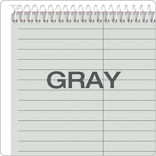 TOPS Prism Steno Pads, Gregg Rule, Gray Cover, 80 Gray 6 x 9 Sheets, 4/Pack (80274)