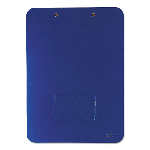 Mobile OPS Unbreakable Recycled Clipboard, 0.25" Clip Capacity, Holds 8.5 x 11 Sheets, Blue (61623)