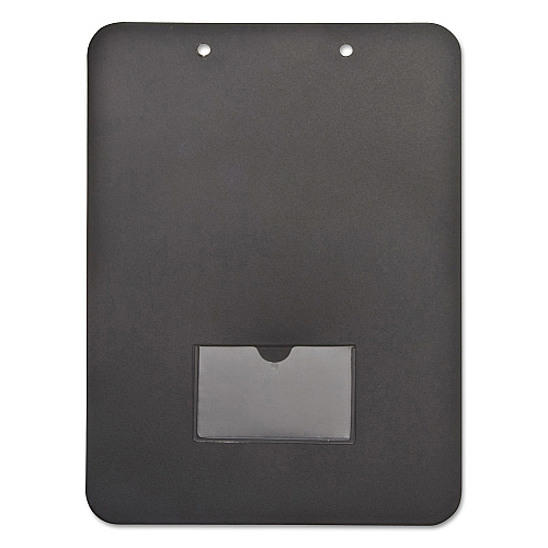 Mobile OPS Unbreakable Recycled Clipboard, 0.5" Clip Capacity, Holds 8.5 x 11 Sheets, Black (61624)