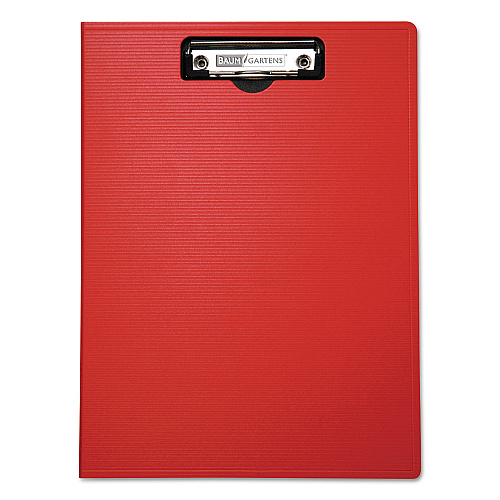 Mobile OPS Portfolio Clipboard with Low-Profile Clip, Portrait Orientation, 0.5" Clip Capacity, Holds 8.5 x 11 Sheets, Red (61632)
