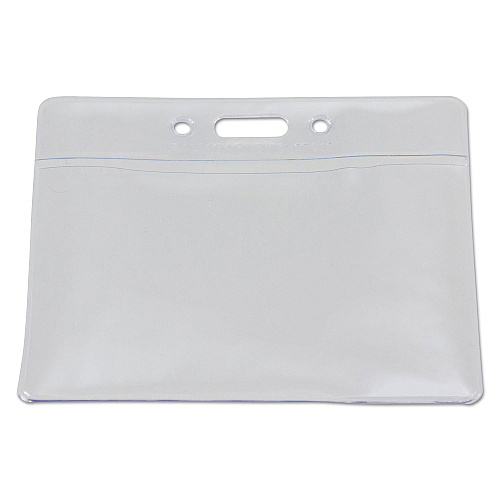 SICURIX Badge Holder, Horizontal, 2.13 x 3.38, Clear, 12/Pack (67810)