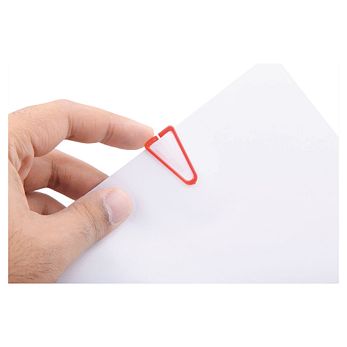 Baumgartens Plastiklips Paper Clips, Large, Smooth, Assorted Colors, 200/Box (LP0600)