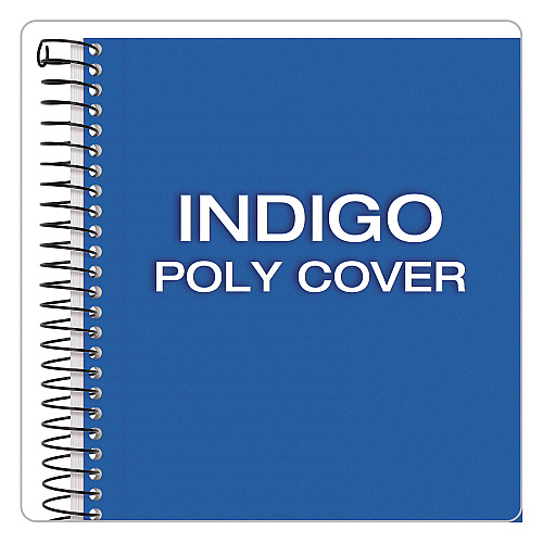 TOPS Color Notebooks, 1-Subject, Narrow Rule, Indigo Blue Cover, (100) 8.5 x 5.5 White Sheets (73506)