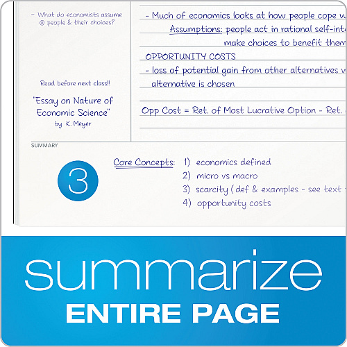 TOPS FocusNotes Notebook, 1-Subject, Lecture/Cornell Rule, Blue Cover, (100) 11 x 9 Sheets (90223)