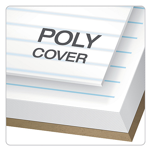 TOPS Docket Gold Steno Pads, Gregg Rule, Frosted White Cover, 100 White (Heavyweight 20 lb Bond) 6 x 9 Sheets (99708)