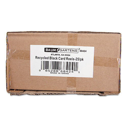 SICURIX ID Slide-Style Belt Clip Card Reels, 30" Extension, Black, 25/Pack (68424)