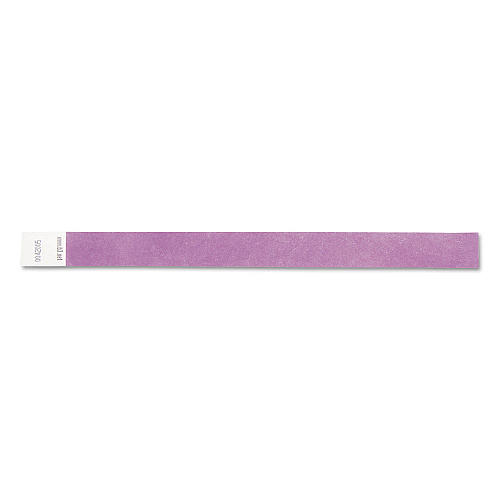 SICURIX Security Wristbands, Sequentially Numbered, 10" x 0.75", Purple, 100/Pack (85014)