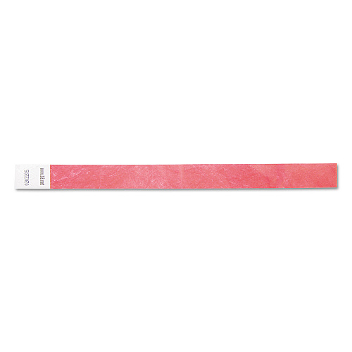 SICURIX Security Wristbands, Sequentially Numbered, 10" x 0.75", Red, 100/Pack (85020)
