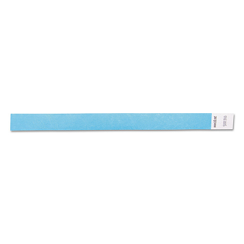 SICURIX Security Wristbands, Sequentially Numbered, 10" x 0.75", Blue, 100/Pack (85030)