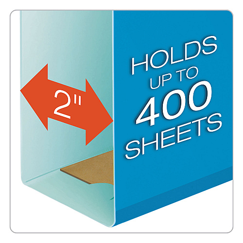 Pendaflex Extra-Capacity SureHook Hanging Folders, 2" Capacity, Letter Size, 1/5-Cut Tabs, Assorted Colors, 20/Box (6152X2ASST)