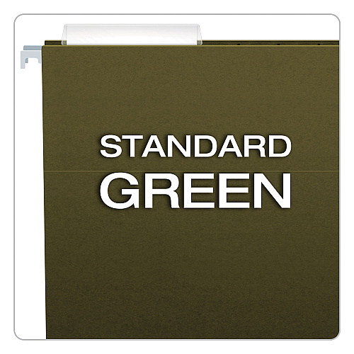 Pendaflex Standard Green Hanging Folders, Legal Size, 1/3-Cut Tabs, Standard Green, 25/Box (81621)