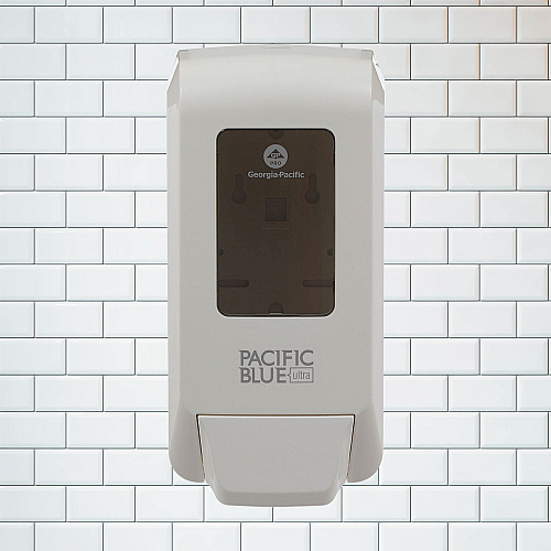 Georgia Pacific Professional Pacific Blue Ultra Soap/Sanitizer Dispenser, 1,200 mL, White (53058)
