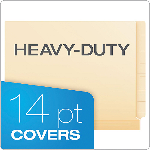 Pendaflex Manila Laminated Spine Shelf File Folders, Straight Tabs, Letter Size, Manila, 50/Box (11230)