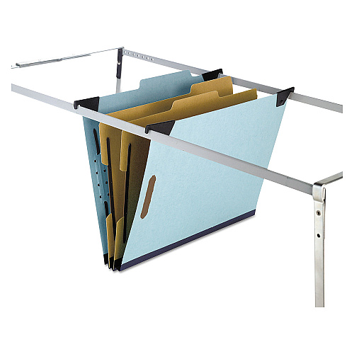 Pendaflex Hanging Classification Folders with Dividers, Letter Size, 2 Dividers, 2/5-Cut Exterior Tabs, Blue (59252)