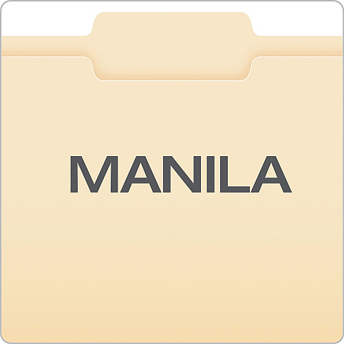 Pendaflex Manila File Folders, 1/3-Cut Tabs: Center Position, Letter Size, 0.75" Expansion, Manila, 100/Box (752132)